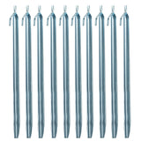 10 Stück Sturmhering 30 cm mit Haken V-Profil - Zelthering weiche feuchte Boden Zeltnagel Zeltpflock Erdspieß Camping Zubehör Outdoor Set