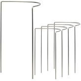 Edelstahl Pflanzenstütze Staudenstütze halbrund - Ø 38 cm - 100 cm hoch aus 4mm Edelstahl Draht - Für den Garten - Metall - Buschstütze - Staudenstütze - Pflanzbogen Staudenhalter Rankhilfe Pflanzenring