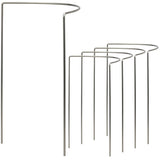 Edelstahl Pflanzenstütze Staudenstütze halbrund - Ø 38 cm - 70 cm hoch aus 4mm Edelstahl Draht - Für den Garten - Metal - Buschstütze - Staudenstütze - Pflanzbogen Staudenhalter Rankhilfe Pflanzenring