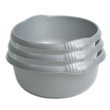 3x Schüsseln grau - Waschschüssel Spülschüssel Wasserschüssel - Lebensmittelecht - Kunststoff Spüle Waschbecken