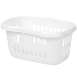 Hüft Wäschekorb 43 Liter mit 3 Griffmulden - 60x39x29 cm ergonomisch geformt - mit Löcher - Haushaltskorb Wäschesammler