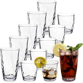 Campingglas aus Acryl 320/460ml klar - Trinkglas Acrylglas Wasserglas Kunststoff Camping Garten Echtglasoptik Picknick Becher Kinder Senioren Longdrink Coktail