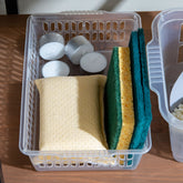 Körbchen Aufbewahrungskorb klein - 25x15x6 cm - Größe S - Kunststoffkorb - Organizer Ordnung - Aufbewahrung Bad Korb Kinderzimmer Haushalt