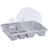 Geschirrständer 46x38cm Ablauf Abtropfständer Abtropfgestell Geschirrabtropfkorb Abtropfgitter Geschirr Abtropfkorb Abtropfschale Geschirrtrockner Haushalt Besteck Camping Geschirr Küche Tropfschale