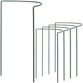 Pflanzenstütze halbrund - Ø 38 cm - 60 cm hoch - aus 4mm kunststoffummantelten Draht - Für den Garten - Metal - Buschstütze - Staudenstütze - Pflanzbogen Staudenhalter Rankhilfe Pflanzenring