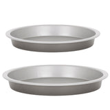 Air Fryer Form 2 Stück Ø20,5x2,5 cm runde Backform für die Heissluftfriteuse - klein Zubehör Einsatz Stahlblech antihaftbeschichtet bis 230°C Backform