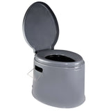 Campingtoilette mit Deckel und Papierhalterung herausnehmbarem Toiletteneimer