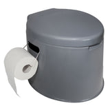 Campingtoilette mit Deckel und Papierhalterung herausnehmbarem Toiletteneimer