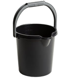Eimer mit Ausguss und Henkel - 5 Liter - Putzeimer Haushalt Küche Bad Camping Kunststoff Eimer Haushaltseimer Wassereimer