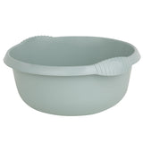 3x Schüssel rund grün - 4,5 / 7 / 9 Liter - Waschschüssel Spülschüssel Wasserschüssel - Lebensmittelecht - Kunststoff Spüle