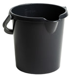 Eimer mit Ausguss und Henkel - 10 Liter - Putzeimer Haushalt Küche Bad Camping Kunststoff Eimer Haushaltseimer Wassereimer