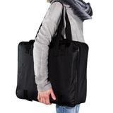 Aufbewahrungstasche für Zelt Teppich - 55x40x15 cm - mit 12 Heringen - Transport Tasche Zeltteppich - schwarz - 420D Polyester - wasserdicht