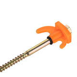 10 Stück Stahl Schraubhering 20 cm - Hering Zelthering Spiralhering harter oder weicher Boden Zeltnagel Zeltpflock Erdspieß Camping Zubehör Outdoor Set