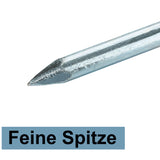 10 Stück Stahl Hering 25 cm - rundes Profil Ø8mm - Felsnagel Zelthering harter Boden Zeltnagel Zeltpflock Erdspieß Camping Zubehör Outdoor Set