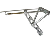 Ausdrehstütze Eckstütze für Wohnwagen Anhänger mit festem Fuß aus feuerverzinktem Stahl 50 cm Stützbein 1100kg Tragkraft geeignet für Caravan Trailer Abstützung - Nivelierstütze