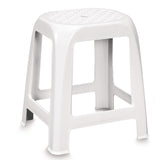 Stapelbare Hocker - Sitzhocker weiß oder braun - Sitzhöhe 46 cm hoch - bis zu 100 kg Duschsitz abwaschbar