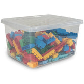 Aufbewahrungsbox mit Deckel 37 Liter - 49x39x27cm - transparent - stapelbar