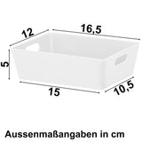 Ordnungsbox - 16,5x12x5cm - 770 ml - Organizerbox - Ordnungssystem Schubladenorganizer