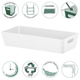 Ordnungsbox - 25x10,5x5cm - 1 Liter - Schubladenorganizer Ordnungskorb Ordnungssystem Kunststoff Schublade