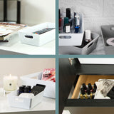 Ordnungsbox - 25x10,5x5cm - 1 Liter - Schubladenorganizer Ordnungskorb Ordnungssystem Kunststoff Schublade