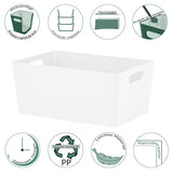 Ordnungsbox mit Beschriftungsclip - DINA5 - 25x17x11cm - 3,9 Liter Ordnungssystem