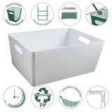 Ordnungsbox - DINA4 - 35x26x15cm - 11.5 Liter - Ordnungskorb - Schubladenorganizer Schublade - Organizerbox Ordnungssystem Kunststoff Aufbewahrung Bad Korb Schrank Schreibtisch