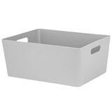 Ordnungsbox - GRAU - DINA4 - 35x26x15cm - 11.5 Liter - Ordnungskorb - Schubladenorganizer - Organizerbox Ordnungssystem Aufbewahrung