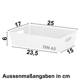 Organizerbox - DINA5 - 25x17x6cm - Ordnungssystem Schubladenorganizer Aufbewahrungskorb