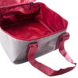 Aufbewahrungstasche 32x32x17cm rau-weinrot - Keder-Nahtverstäkung - Reißverschluß Futter - 2 Henkel - Tragetasche Campingzubehör - Schutzhülle - Utensilientasche Tasche für Melamingeschirr Outdoor