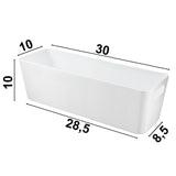 Ordnungsbox - 30x10x10cm - 2 Liter - Schubladenorganizer - Ordnungskorb Schublade - Organizerbox - Ordnungssystem Kunststoff