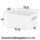 Ordnungsbox - 12,5x10x6cm - 600ml - Schubladenorganizer Ordnungskorb Organizerbox - Ordnungssystem