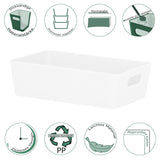 Ordnungsbox - 20x12,5x6cm - 1,2 Liter - Schubladenorganizer Ordnungskorb Organizerbox Ordnungssystem