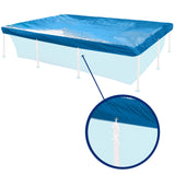 Poolabdeckung rechteckig für Frame Pool 300x200cm - mit Fixierseilen - 110g/qm PE - Wasserdicht - UV-stabil Poolabdeckplane Stahlrahmenpool Cover Swimmingpool Poolzubehör Planschbecken