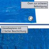 Poolunterlage rechteckig Family Pool 262x175cm - 110g/qm PE - Wasserdicht - Bodenfolie Unterlagen Schutz Bodenschutzplane Unterlegplane Bodenplane aufblasbarer Pool Swimmingpool Poolzubehör