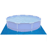 Poolunterlage für runde Frame Pool D-305cm - 110g/qm PE - Wasserdicht - Bodenfolie Unterlagen Schutz Bodenschutzplane Unterlegplane Bodenplane - Stahlrahmenpool Pool Swimmingpool Poolzubehör
