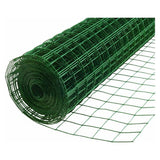 Vierkant Drahtgitter 50-100cm hoch - Maschenweite 12,7/19mm - Materialstärke mit Beschichtung 0,9/1,1 mm Kaninchendraht Hasendraht Volierendraht Kleintier Tiergehege Gehege Grün Gitterzaun Zaun Gartenzaun Schweißgitter