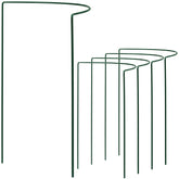 Pflanzenstütze Staudenstütze halbrund - Ø 38 cm - 100 cm hoch aus 4mm kunststoffummantelten Draht - Für den Garten - Metal - Buschstütze - Staudenstütze - Pflanzbogen Staudenhalter Rankhilfe Pflanzenring