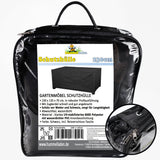 Schutzhülle für rechteckigen Gartentisch - 230 x 135 x 70 - schwarz - 600D Polyester wasserdicht - Abdeckung Tisch