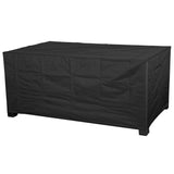 Schutzhülle für rechteckigen Gartentisch - 170 x 100 x 71 - schwarz - 600D Polyester wasserdicht - Abdeckung Tisch