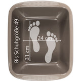 Schüssel 17 Liter rechteckig 45x35x18 cm Braun - Haushaltsschüssel Waschschüssel Universal Küchenschüssel Spülschüssel Kunststoff Fußbad Pflege - nestbar