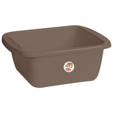 Schüssel 10 Liter rechteckig 39x34x15 cm Braun - Universal Haushaltsschüssel Waschschüssel Küchenschüssel Spülschüssel Kunststoff Fußbad Pflege - nestbar
