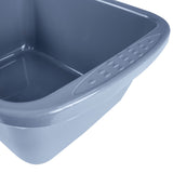 Schüssel 10 Liter rechteckig 39x35x15 cm Blau - Haushaltsschüssel Waschschüssel Universal Küchenschüssel Spülschüssel Kunststoff Fußbad Pflege Camping - nestbar
