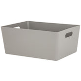 Ordnungsbox - TAUPE Lederoptik - DINA4 - 35x26x15cm - 11.5 Liter - Ordnungskorb - Schubladenorganizer Organizerbox Ordnungssystem Aufbewahrung