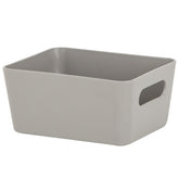 Ordnungsbox - TAUPE - Lederoptik - 12,5x10x6cm - 600ml - Schubladenorganizer Ordnungskorb Organizerbox - Ordnungssystem