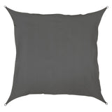 Sonnensegel 2x2 quadratisch - grau - Sonnenschutz atmungsaktiv - UV-Schutz Garten Terasse Camping