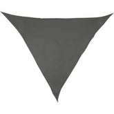 Sonnensegel 3 m dreieckig - grau - Sonnenschutz atmungsaktiv - UV-Schutz Garten Terasse Camping