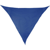 Sonnensegel 5 m dreieckig - blau - Sonnenschutz atmungsaktiv - UV-Schutz Garten Terasse Camping