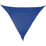 Sonnensegel 3 m dreieckig - blau - Sonnenschutz atmungsaktiv - UV-Schutz Garten Terasse Camping