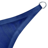 Sonnensegel 2x2 quadratisch - blau - Sonnenschutz atmungsaktiv - UV-Schutz Garten Terasse Camping