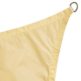 Sonnensegel 3,6 m dreieckig - sandfarben - Sonnenschutz wasserabweisend - UV-Schutz Garten Terasse Camping